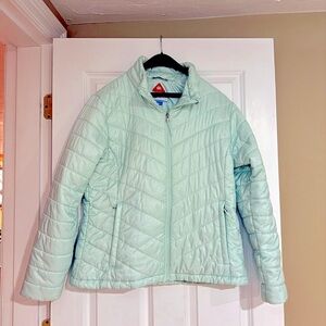 NWOT. Columbia Women's Light Green Jacket Size XL